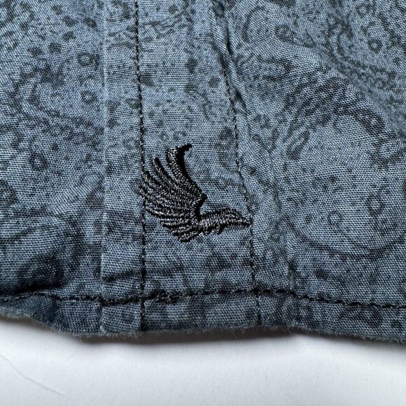 Cody James Shirt Mens 2XL Gray Paisley Western Snap Long Sleeve Cowboy Rodeo - Picture 13 of 15